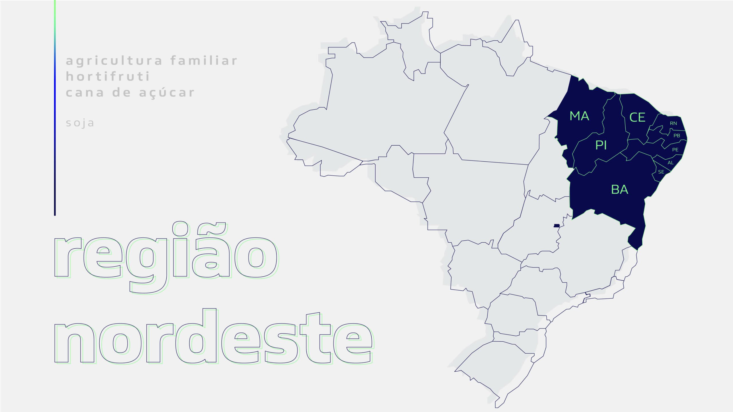 mapa região nordeste brasil