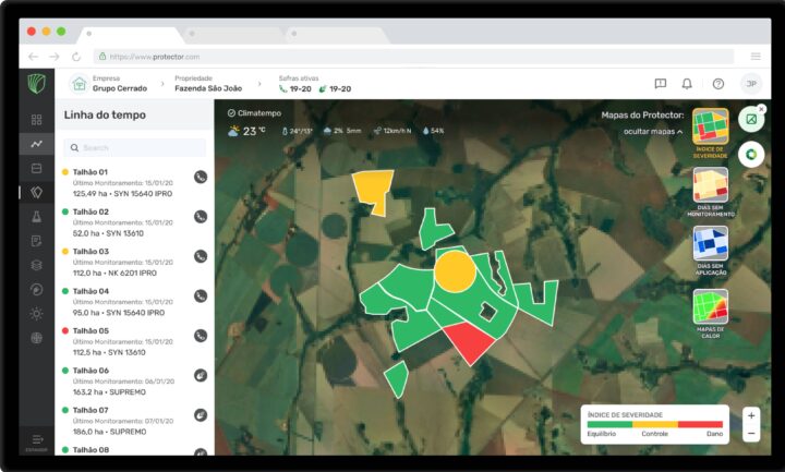 mapa indice de severidade cropwise protector