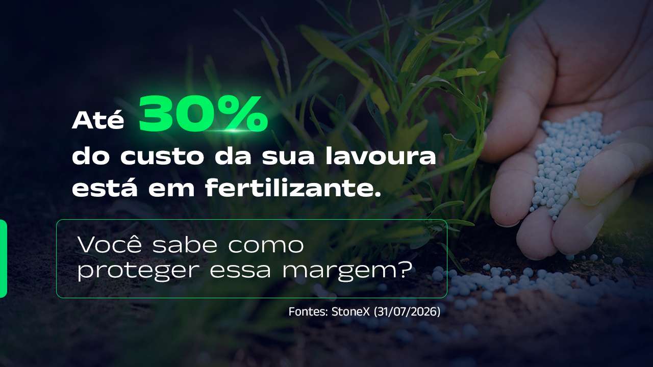 Até 30% do custo da sua lavoura está em fertilizante